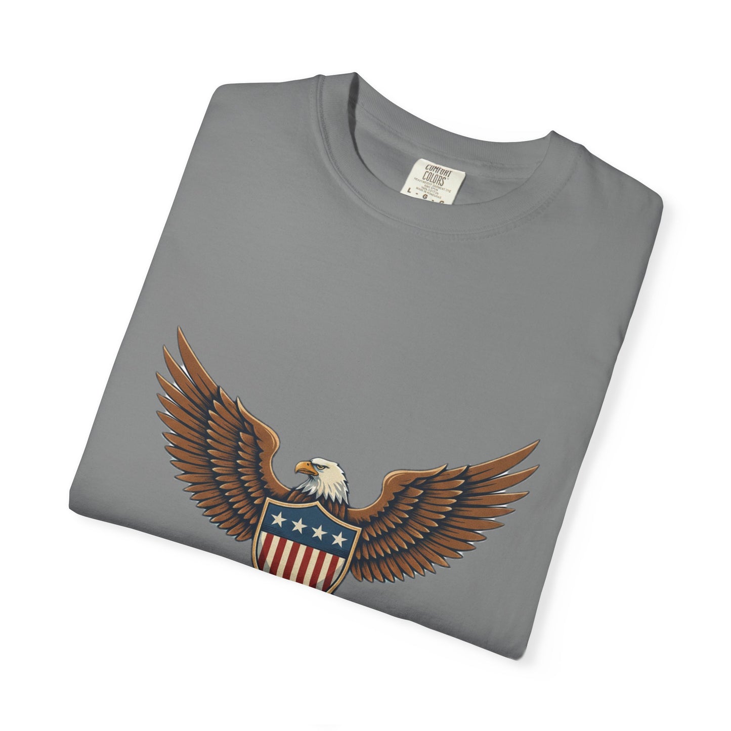 Patriotic Eagle T-Shirt — "American Innovation" Vintage Shield Tee
