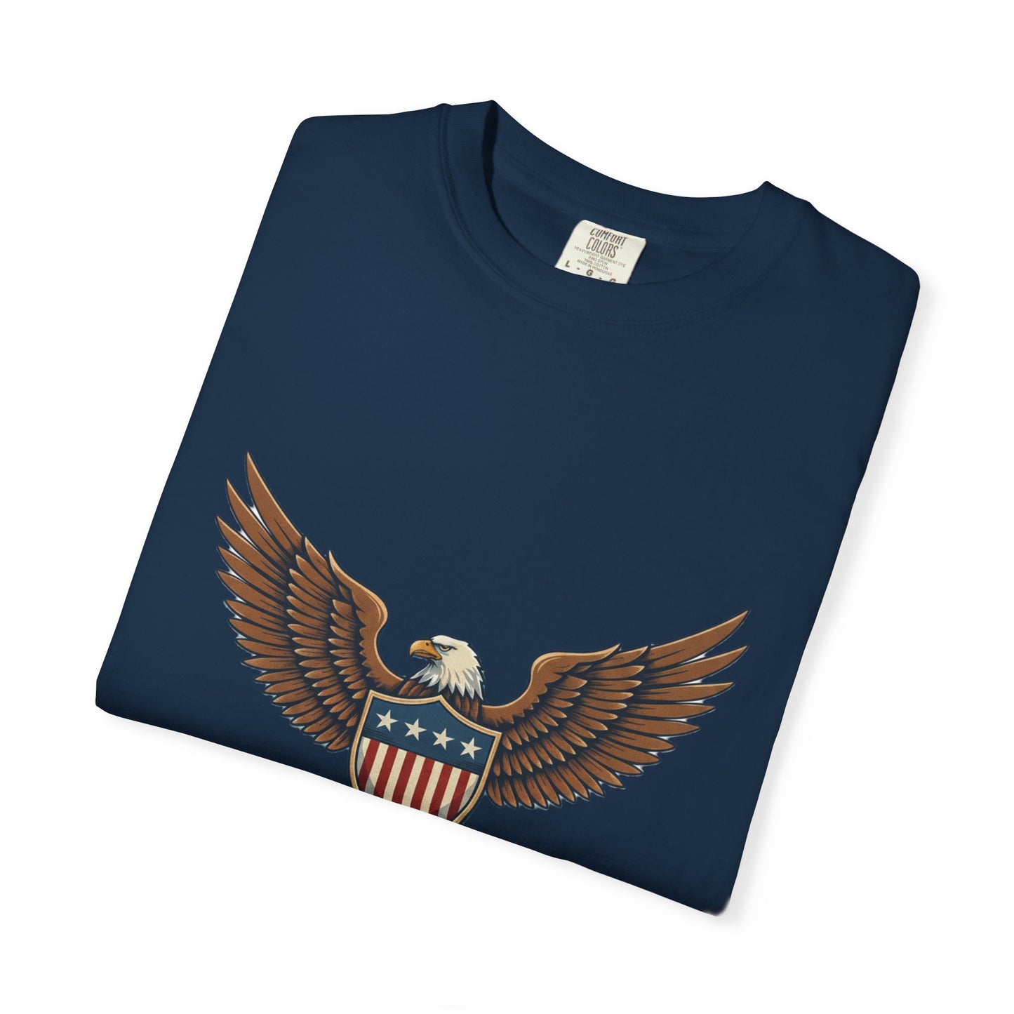 Patriotic Eagle T-Shirt — "American Innovation" Vintage Shield Tee