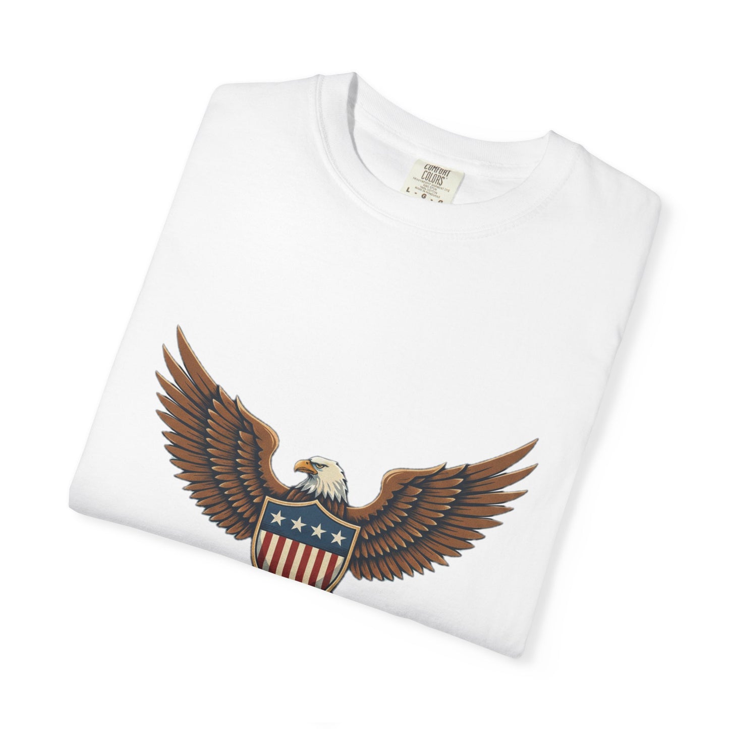 Patriotic Eagle T-Shirt — "American Innovation" Vintage Shield Tee