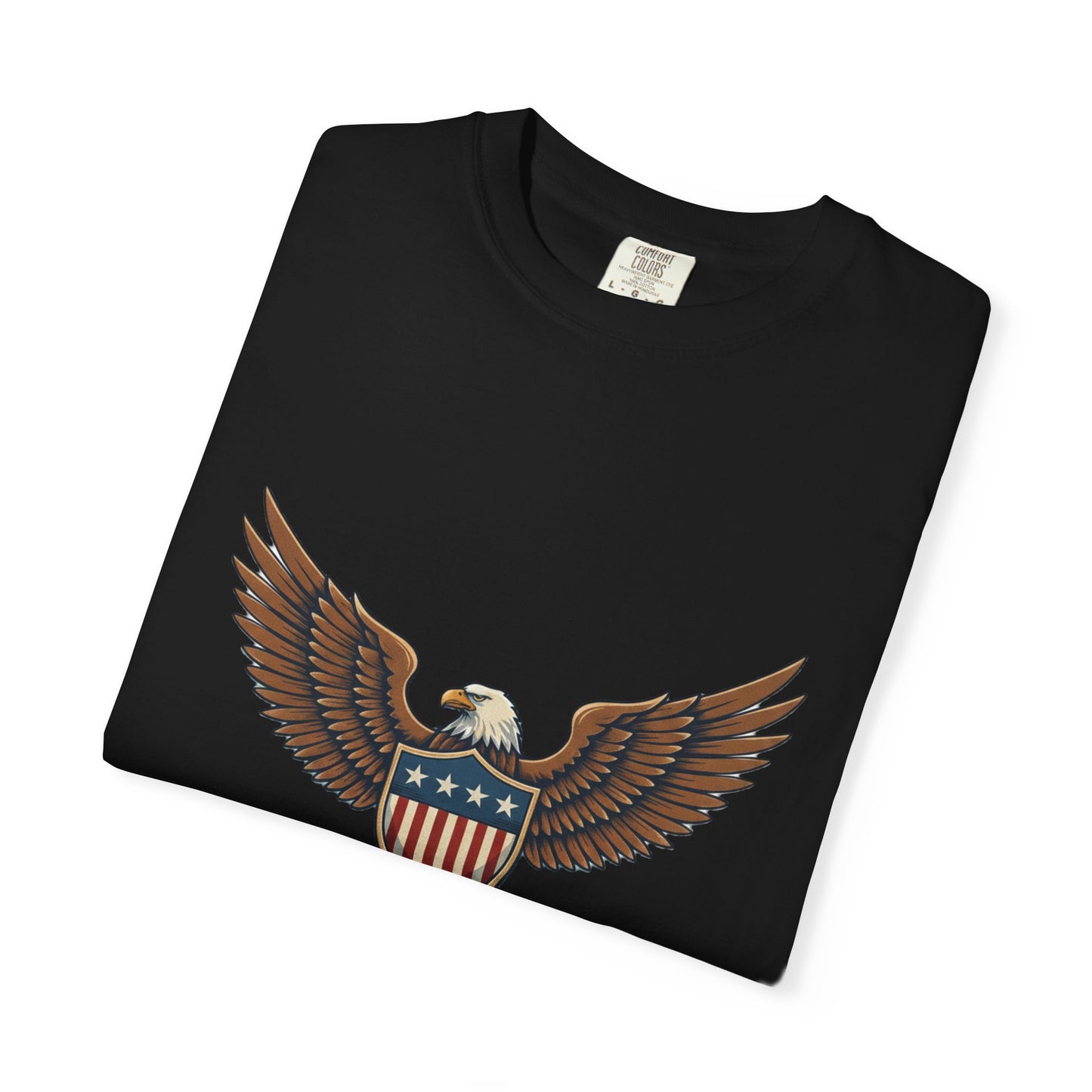 Patriotic Eagle T-Shirt — "American Innovation" Vintage Shield Tee